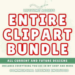 Entire Shop Clipart Bundle: Commercial Use Designs (JPG, PNG Digital Download)