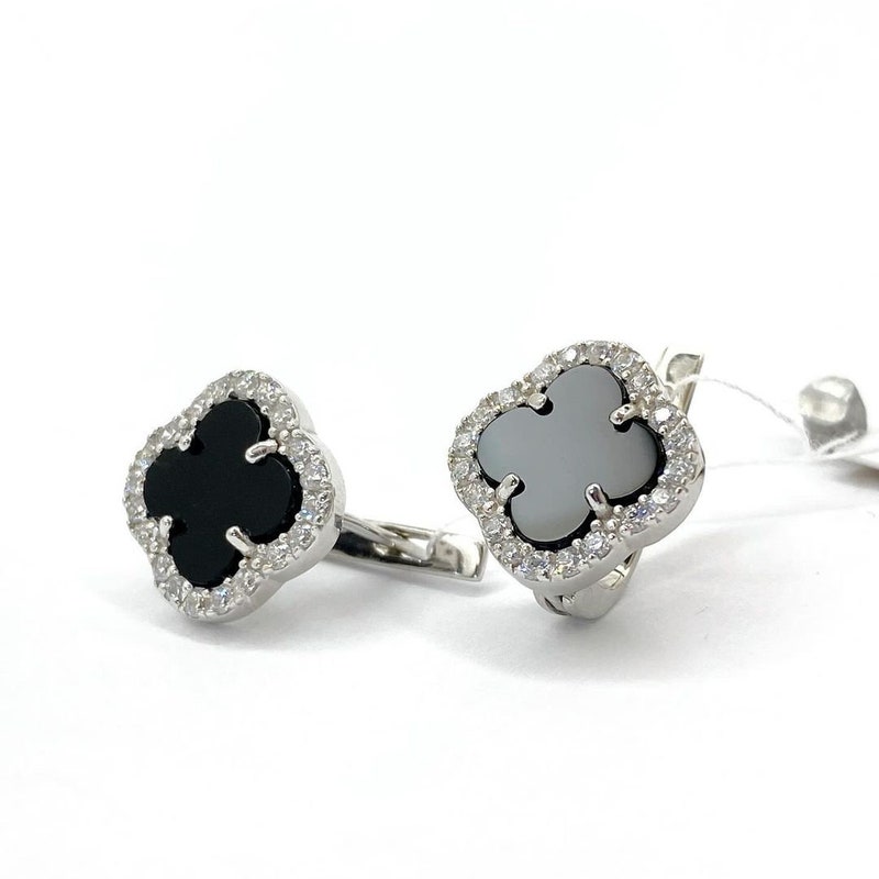 Open Clover Earrings main image 1