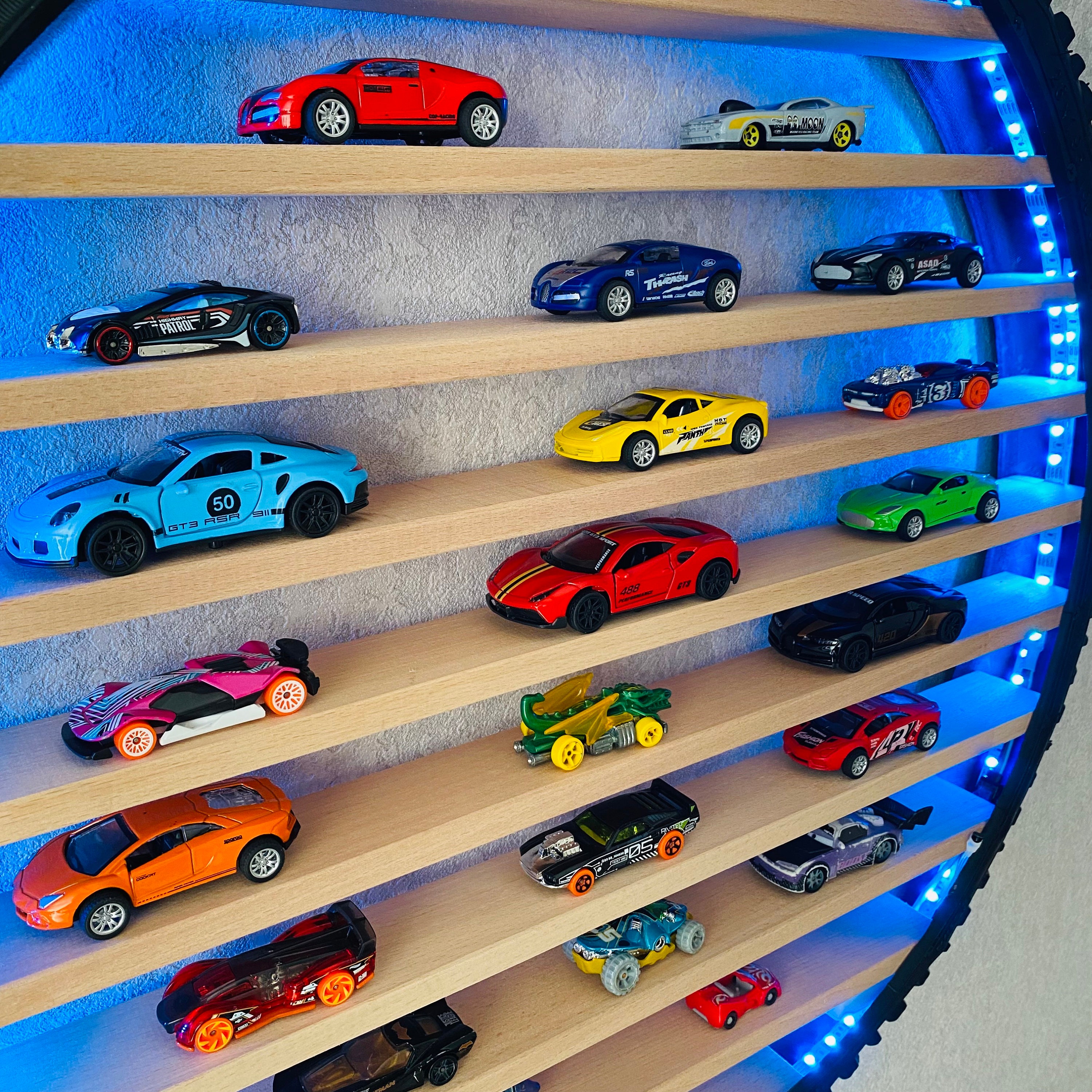 Tire Shelf, Toy Car Display Shelf, Car Display Shelf, Display Case for
