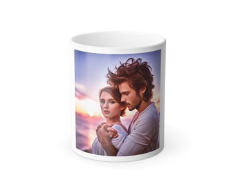 11oz Color Changing Mug - Magical Heat Sensitive Cup, Vibrant Color Morphing Mug - Unique 11oz Coffee Cup ,Charming 11oz Heat Activated Mug