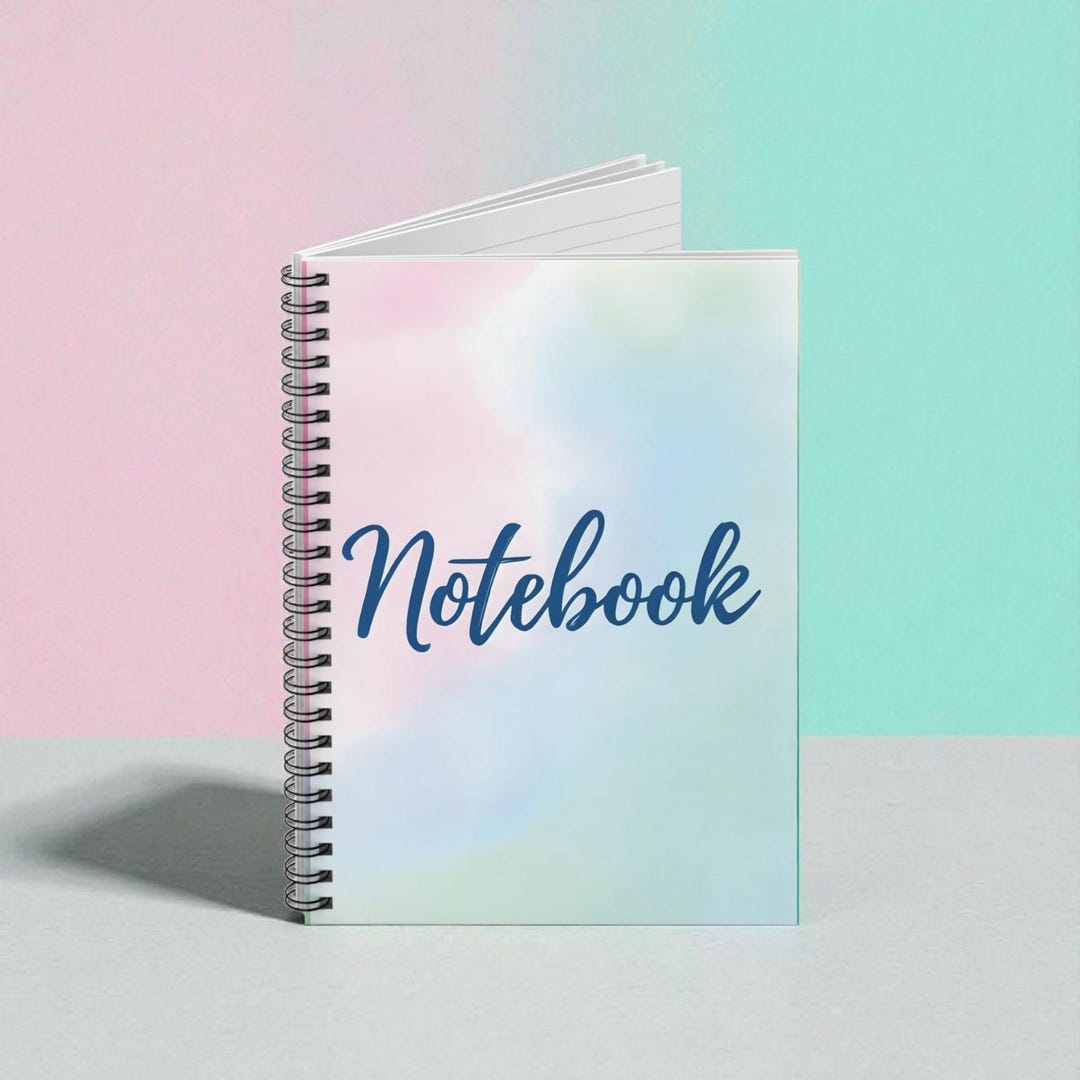 Pastel Watercolor Notebook Spiral Ruled Journal - Etsy