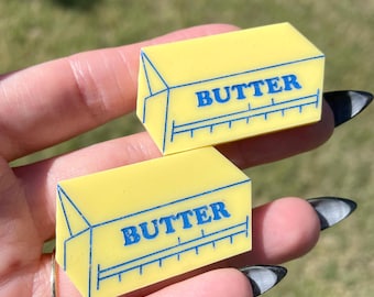 Butter Hair Clips - Set of 2