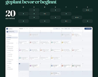 Social Media Content Planner App, Offline Browser Tool, 6 Languages (Digital Download)