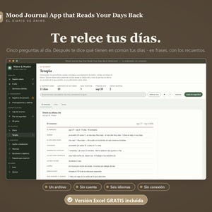 Könnte beinhalten: Eine digitale Benutzeroberfläche für eine Stimmungstagebuch-App auf einem Bildschirm. Das Layout umfasst eine dunkle Seitenleiste mit Navigationsoptionen und einen weißen Hauptinhaltsbereich mit Therapiezusammenfassungen und Datentabellen.