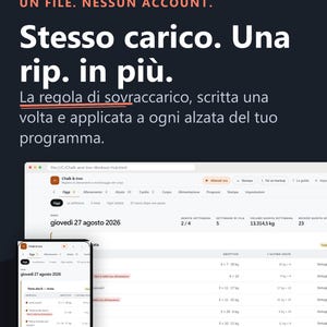 App Diario Allenamento, Scheda Palestra e Registro Pesi, 237 Esercizi, Sovraccarico Progressivo, Offline, senza Abbonamento