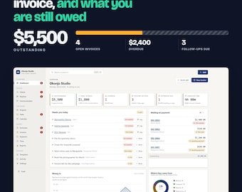 Client Ledger CRM, Freelancer Invoice Tracker, Offline Browser App (Digital Download)