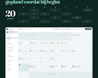 Content Planner App, Social Media Calendar, Instagram Planner (Digital Download)