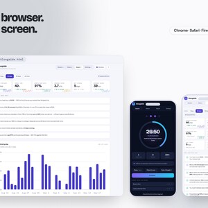 Focus Session Timer App for Deep Work, Pomodoro Tracker with Live Charts and Report, ADHD Productivity Planner, Offline Browser App image 18