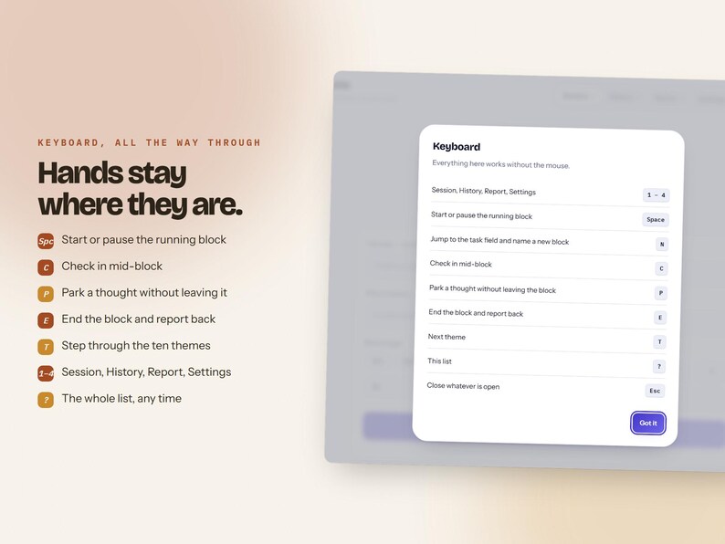 Focus Session Timer App for Deep Work, Pomodoro Tracker with Live Charts and Report, ADHD Productivity Planner, Offline Browser App image 19