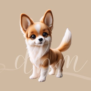 Gráficos prediseñados de cachorros, archivos SVG, PNG, DTF, póster de fiesta de bebé, habitación de guardería, aula, decoración de pared de animales, suministros de artesanía, cartón cortado