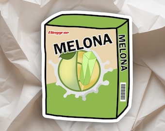 Pegatina de helado de melón coreano