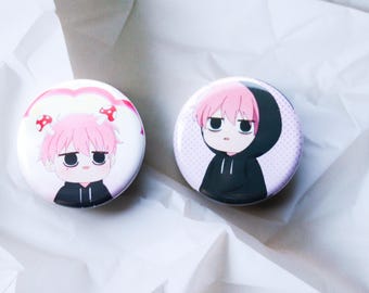 Minibotones Chibi Gloomy de 1,25 pulgadas