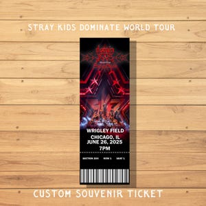Stray Kids dominATE World Tour - Individuelle Souvenir Konzertkarten