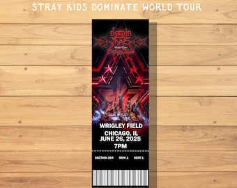 DominATE Custom Physical Memory Souvenir Concert Tickets