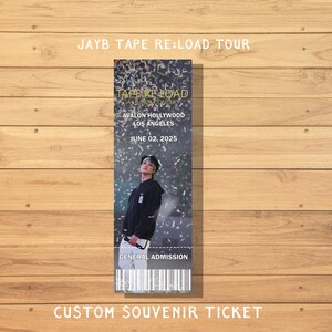GOT7 JAY B Tape: Re laden 2025 Tour - Benutzerdefinierte Souvenir Konzertkarten