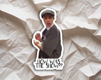 ¿Qué tal el espectáculo? Pegatina divertida