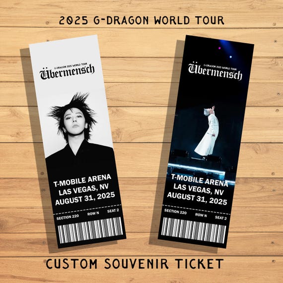Übermensch Custom Physical Souvenir Ticket