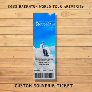 2025 Baekhyun World Tour <REVERIE> - Individuell angefertigte physische Souvenir-Karte