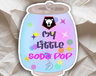 Mi pequeña pegatina de refresco