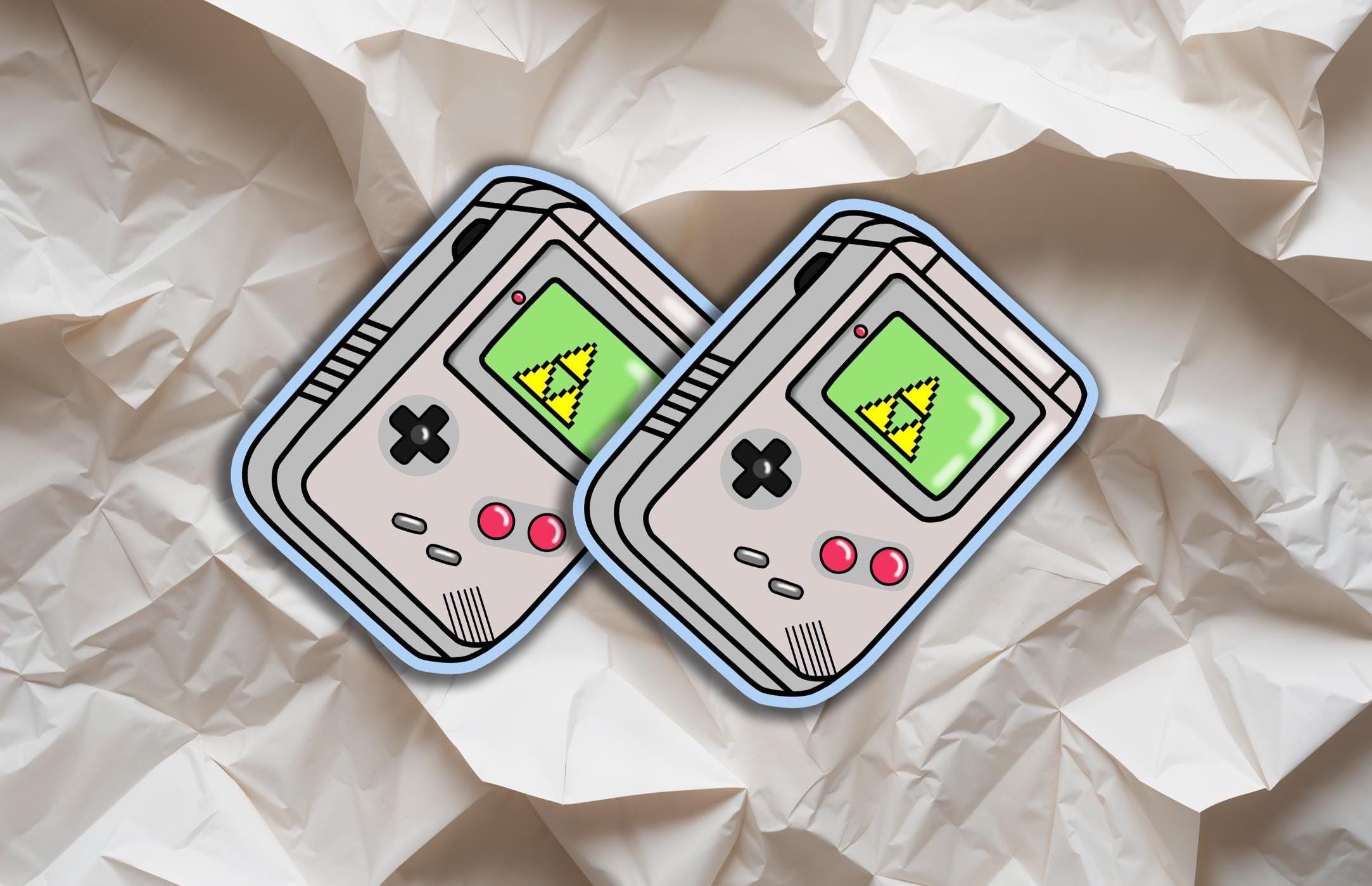 Gameboy Logo Sticker Retro Gameboy Sticker - Etsy