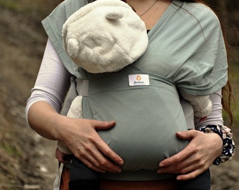 Porte-bébé léger et ergonomique Bambeari, écharpe de portage, porte-bébé réglable, du nouveau-né au tout-petit, transpire moins et se blottit