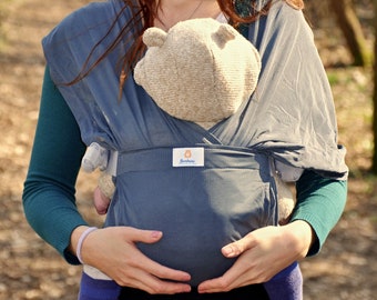 Bambari Baby ergonomische leichte Trage, Baby Wrap, verstellbare Babytrage, Neugeborenes bis Kleinkind, weniger schwitzen, mehr kuscheln