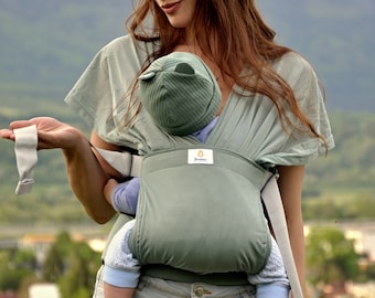 Ergonomische leichte Babytrage von Bambeari, Sommer-Strand-Babytragetuch, verstellbares Babytragetuch, Neugeborene bis Kleinkinder, weniger Schwitzen, mehr Kuscheln