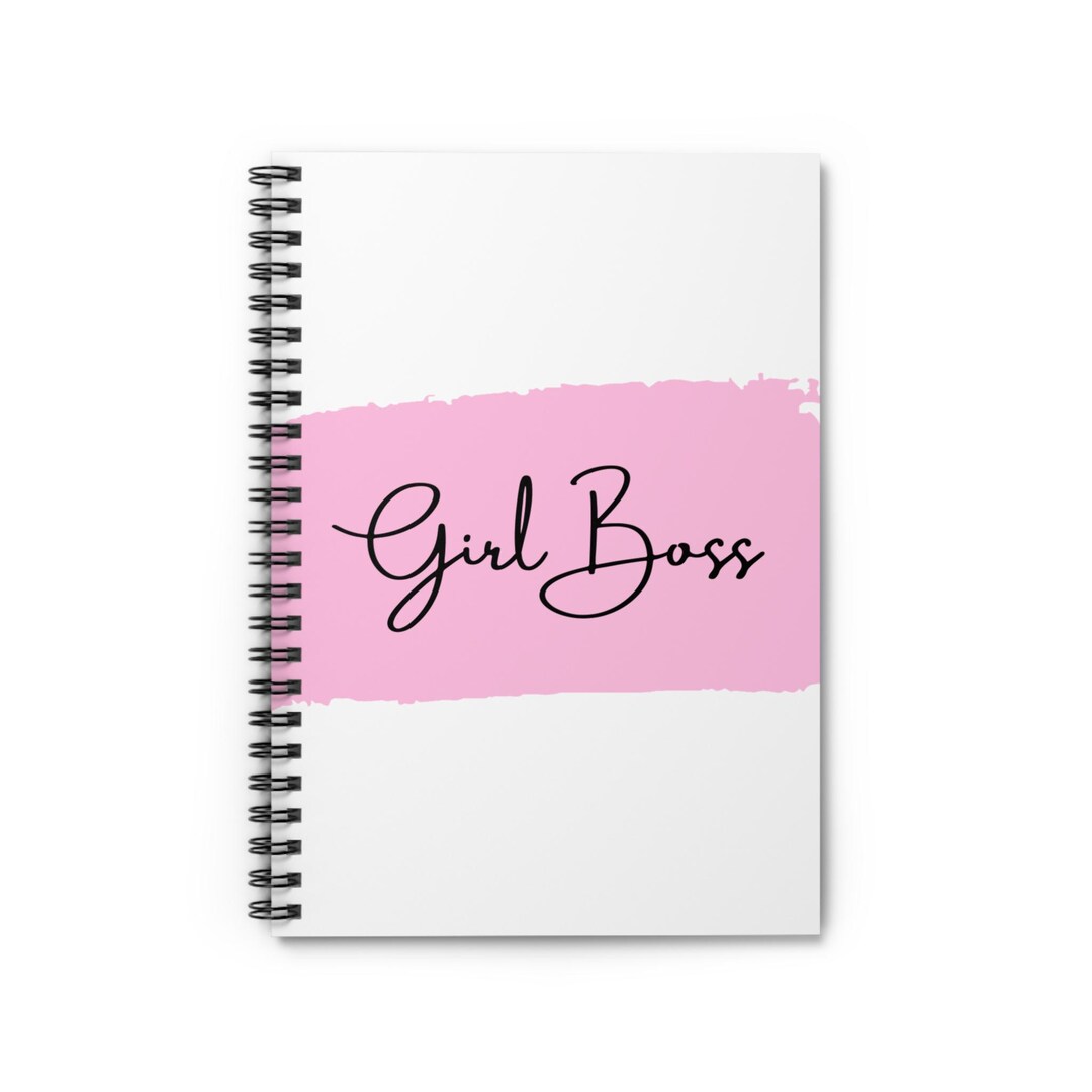 Girl Boss Spiral Notebook, Motivational Journal, Boss Lady Gift ...