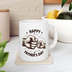 Father&#39;s Day Funny Ceramic Mug - 11oz & 15oz | Gift for Dad, Coffee Lover, Unique Present, Humor Mug, Birthday Gift