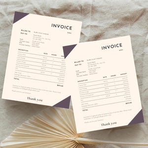 Modern Invoice Template: Editable Canva Design for Freelancers (PDF Download)