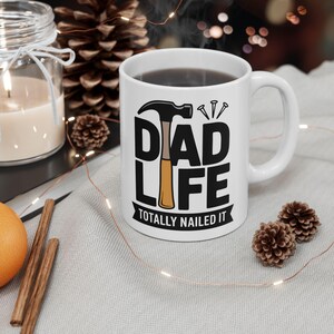 Dad Life Ceramic Coffee Mug - Gift for Father, Coffee Lover, Funny Dad Mug, Unique Gift for Him, Father&#39;s Day Mug