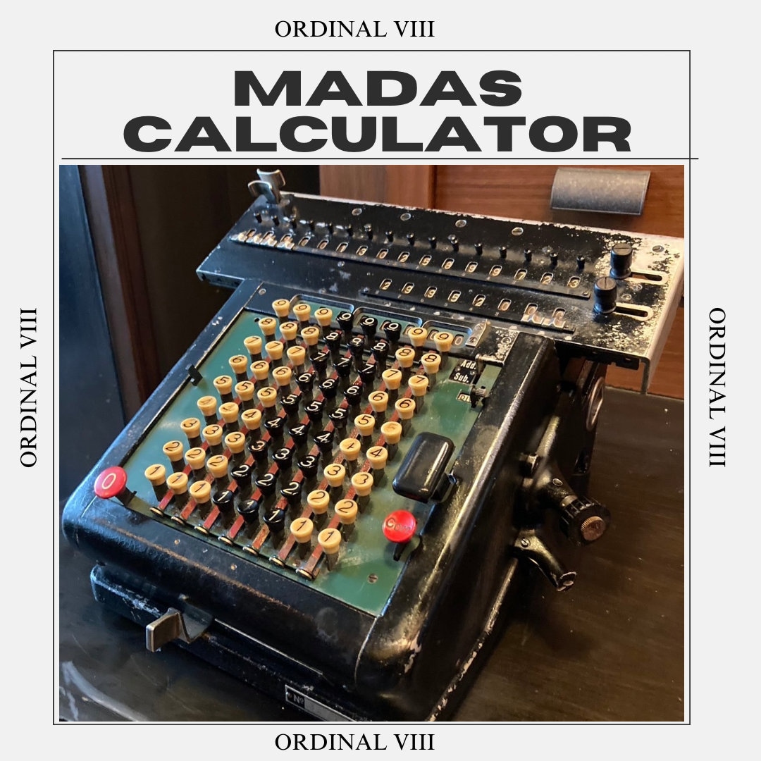 Antique MADAS Adding Machine Calculating Portable Manual - Etsy