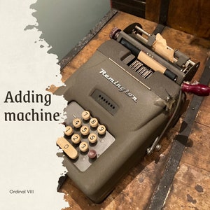 Vintage Remington Rand-räknemaskin - 10 tangenter