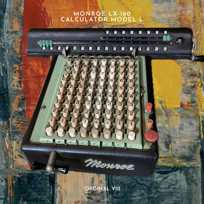 Vintage Monroe Model L Adding Machine Calculating Portable Manual image 1