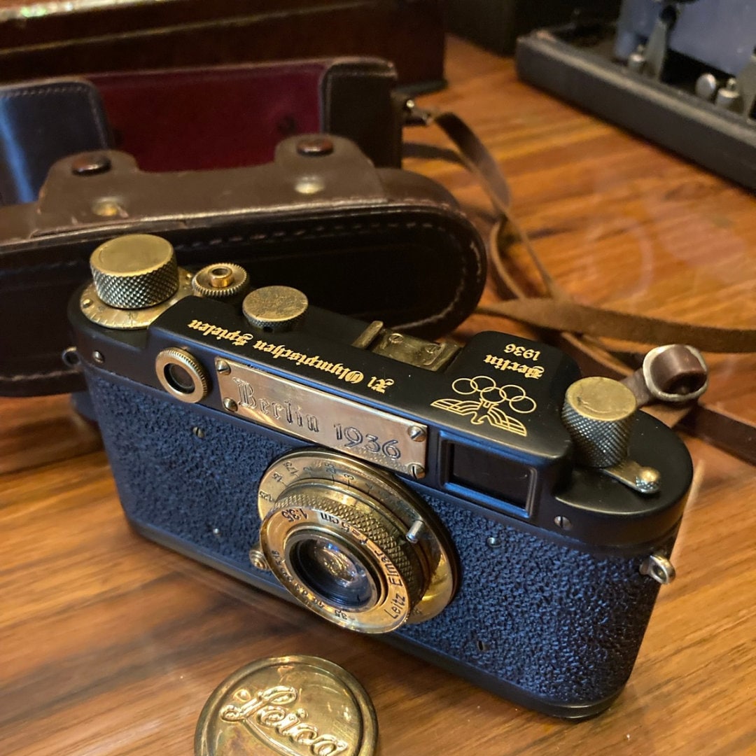 Leica II D Olympia 1936 Copy Gold in Leather Case - Etsy