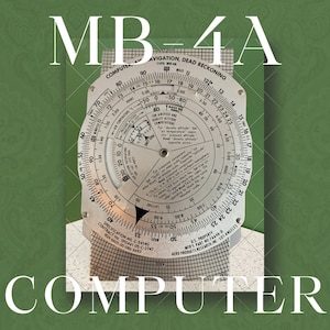 Vintage MB-4A datorflygnavigering Dead Reckoning med bärväska