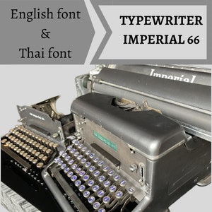 Imperial 66 Typewriter - Etsy