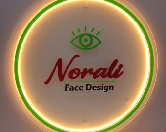 Letrero con logotipo comercial retroiluminado / Letrero con logotipo retroiluminado / Logotipo acrílico / Letrero comercial personalizado / Letrero comercial
