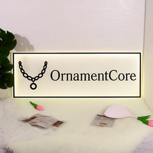 Custom Acrylic Name Sign | 3D Logo Sign for Business | Office Wall Decor | Personalized Business Sign | Small Business Logo Sign