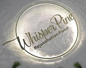 Custom Acrylic Business Sign, Acrylic Backlit Sign, Business Logo Sign, Custom Logo Sign, Acrylic Signage