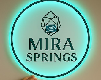 Custom Acrylic Sign, Business Backlit Sign, Led Backlit Sign, Business Logo Sign, Acrylic Bar Sign, Acrylic Wall Decor