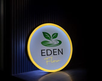 Letrero retroiluminado comercial personalizado / Letrero con logotipo comercial / Letrero retroiluminado de acrílico / Letrero con logotipo de acrílico