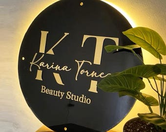 Acrylic Backlit Sign | Custom Business Signage | 3D Beauty Spa Door Sign | Wall Decor Gift