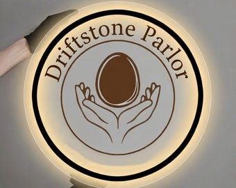 Letrero comercial retroiluminado de acrílico personalizado / Logotipo LED personalizado / Letrero iluminado / Letrero impreso en 3D y UV / Letrero para puerta de oficina / Decoración de recepción