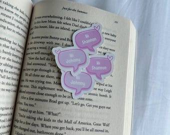 Hi Johnny, Hi Shannon Binding 13 Sticker - Booktok - Bookish gift
