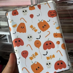 Cute Halloween Kindle Insert | Pumpkin Patch Design | Fall E-Reader Sleeve | Fits All Kindle Sizes | Spooky Book Accessory
