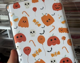 Grazioso inserto Kindle di Halloween / Design a tema zucca / Custodia autunnale per e-reader / Adatto a tutti i formati Kindle / Accessorio per libri spettrali