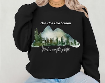 Hoa Season Twilight Sweatshirt: Unisex Crewneck, Fall Autumn Style