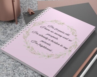 Pride and Prejudice Spiral Notebook