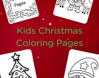 Kids Christmas Coloring pages Printable 15 Pages